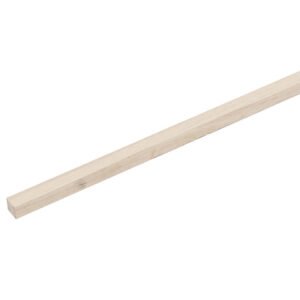 Quadrado de Madeira Eucalipto Aparelhado Natural 1x1x220cm Massol
